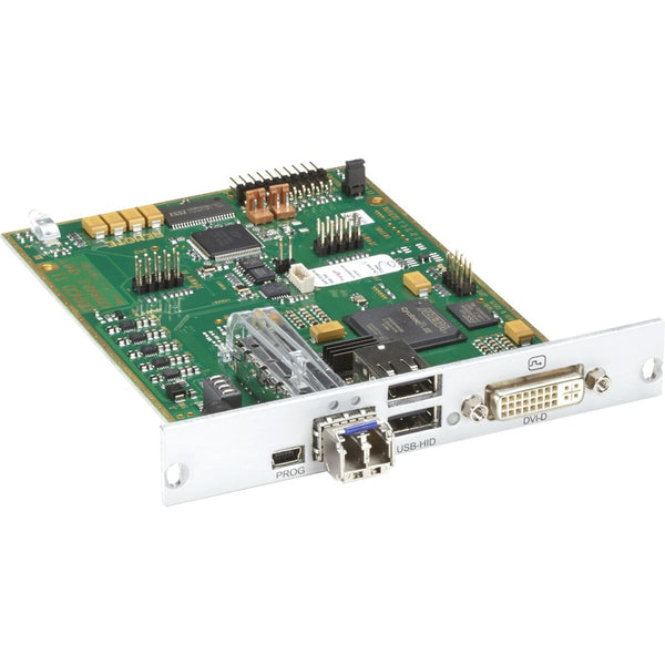 MODULAR KVM EXTENDER RECEIVER INTERFACE CARD - DVI-D, USB HID, SINGLE-MODE FIBER