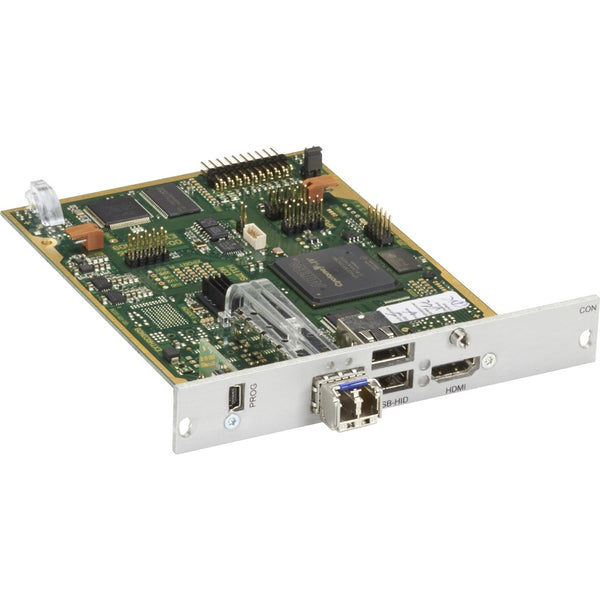 MODULAR KVM EXTENDER RECEIVER INTERFACE CARD - HDMI, USB-HID, SINGLE-MODE FIBER,