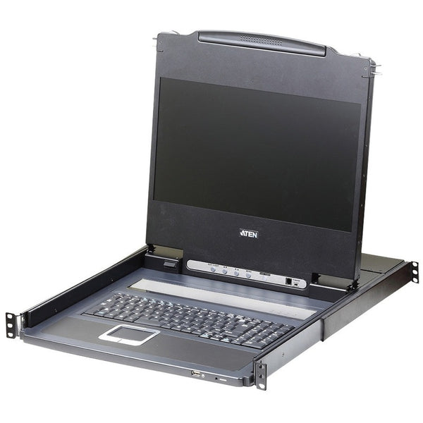 THE CL6700MW DVI FULL HD LCD CONSOLE IS A SINGLE RAIL KVM CONSOLE FEATURING A 17