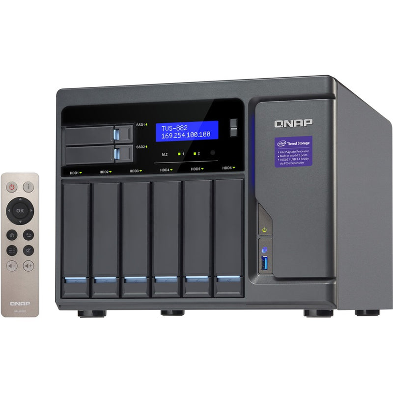 QNAP HIGH PERFORMANCE 8 BAY (6+2) NAS