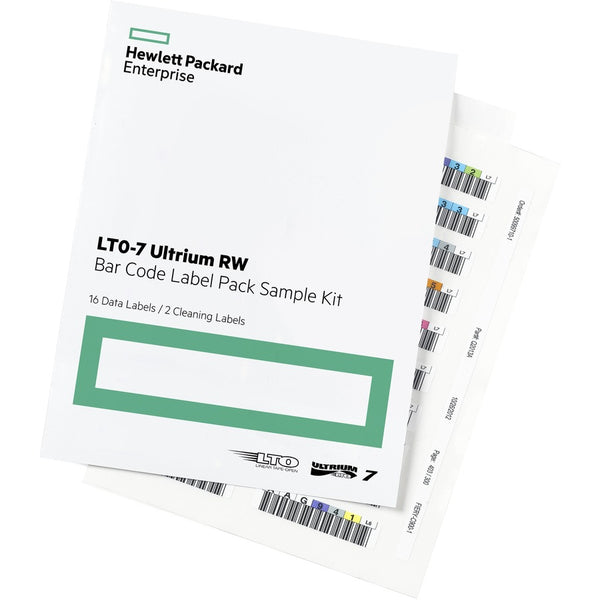 HPE LTO-7 ULTRIUM RW BAR CODE LABEL PACK - Q2014A HEWLETT PACKARD ENTERPRISE