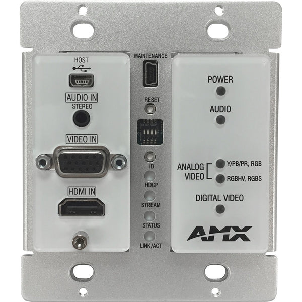 AMX Decor Style Wallplate Encoder with KVM, Black