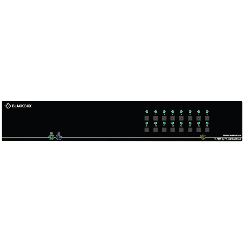 SECURE KVM SWITCH,NIAP 3.0 CERTIFIED-16-PORT,SINGLE-MONITOR,DVI-I,PS2,USB,AUDIO,