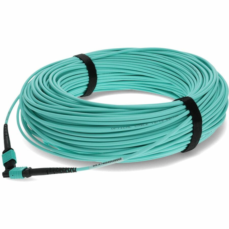 ADDON 100M MPO/UPC TO MPO/UPC AQUA OM4 OFNR (RISER-RATED) 12-STRAND FIBER PATCH