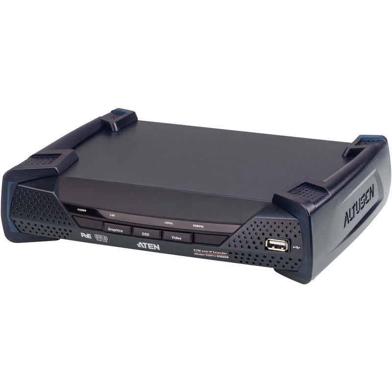 USB DUAL LINK DVI-D SINGLE DISPLAY KVM OVER IP RECEIVER WITH AUDIO/ SERIAL/DUAL