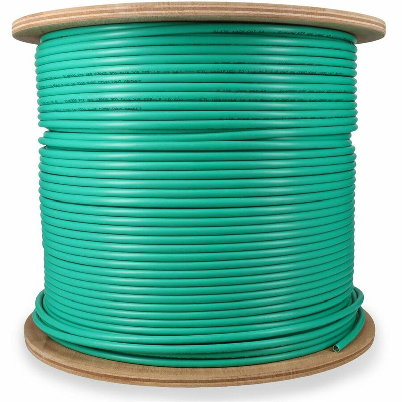 ADDON 1000FT GREEN CAT6A STP PLENUM COPPER PATCH CABLE