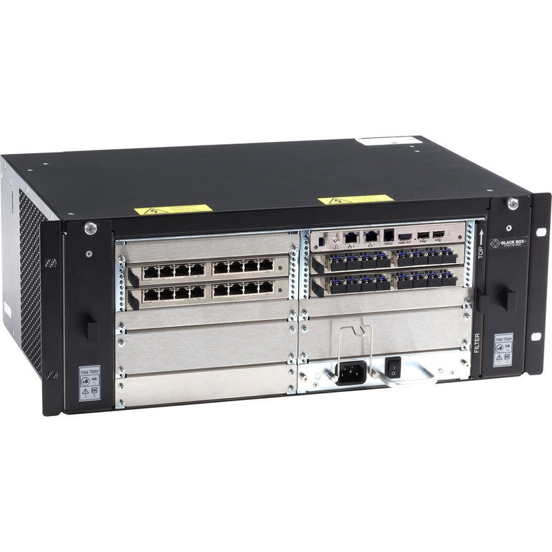 KVM MATRIX SWITCH CHASSIS WITH CONTROL CARD - 80-PORT, UNPOPULATED WITH SINGULAR