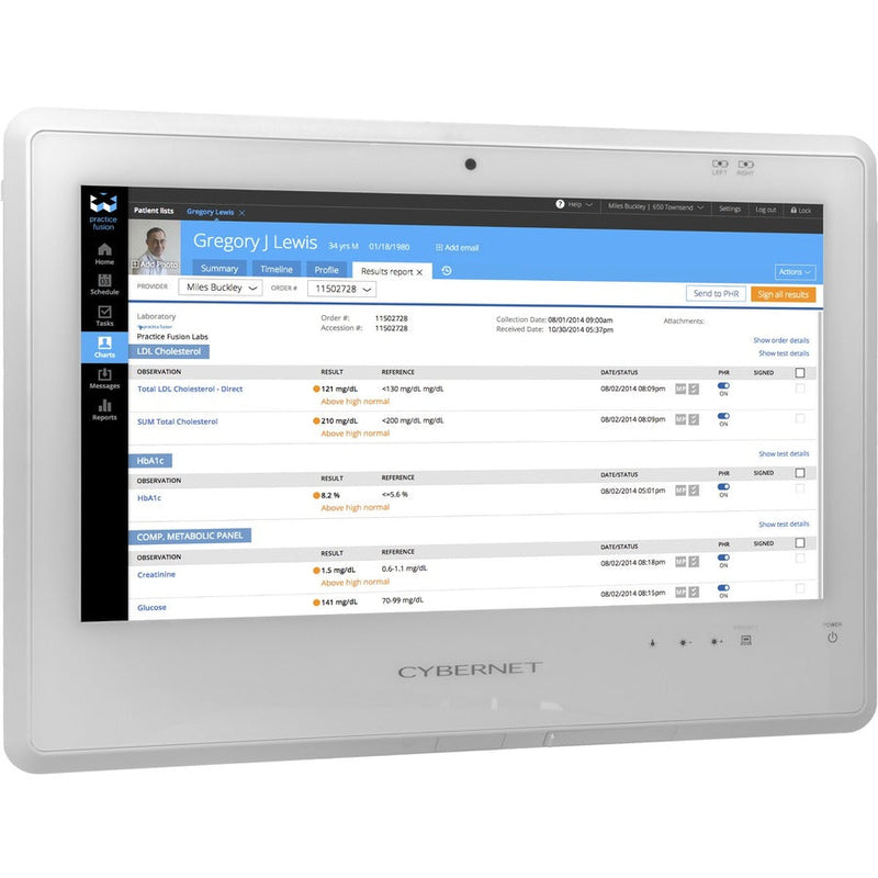 Cybernet CyberMed S S20 All-in-One Computer - Intel Core i5 6th Gen i5-6200U - 8 GB - 128 GB SSD - 19.5" HD+ Touchscreen - Desktop - White Cybernet Manufacturing, Inc