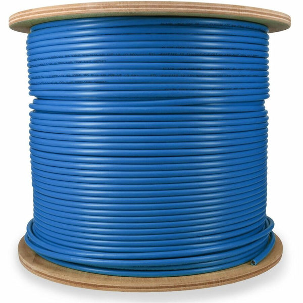 ADDON 1000FT BLUE CAT6A STP PLENUM SNAGLESS COPPER PATCH CABLE