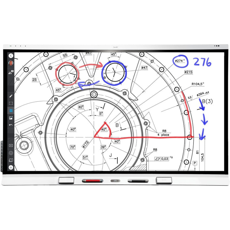 SMART Board 6075S-V3 Pro Interactive Display with iQ - White