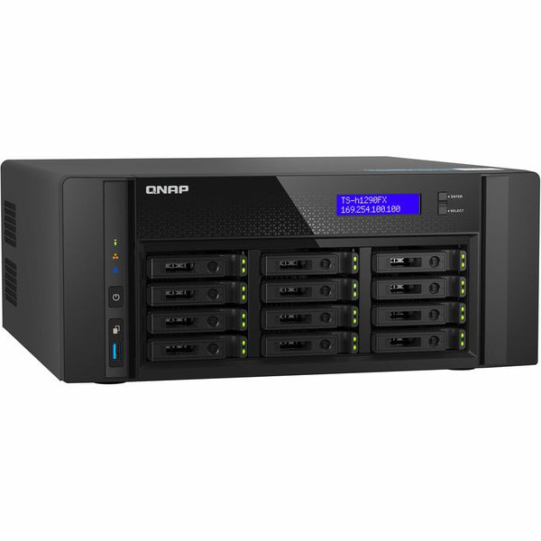 QNAP 12-BAY ALL-FLASH DESKTOP NAS, AMD EPYC 7232P (UP TO 3.2GHZ), 12 X 2.5 U.2 N