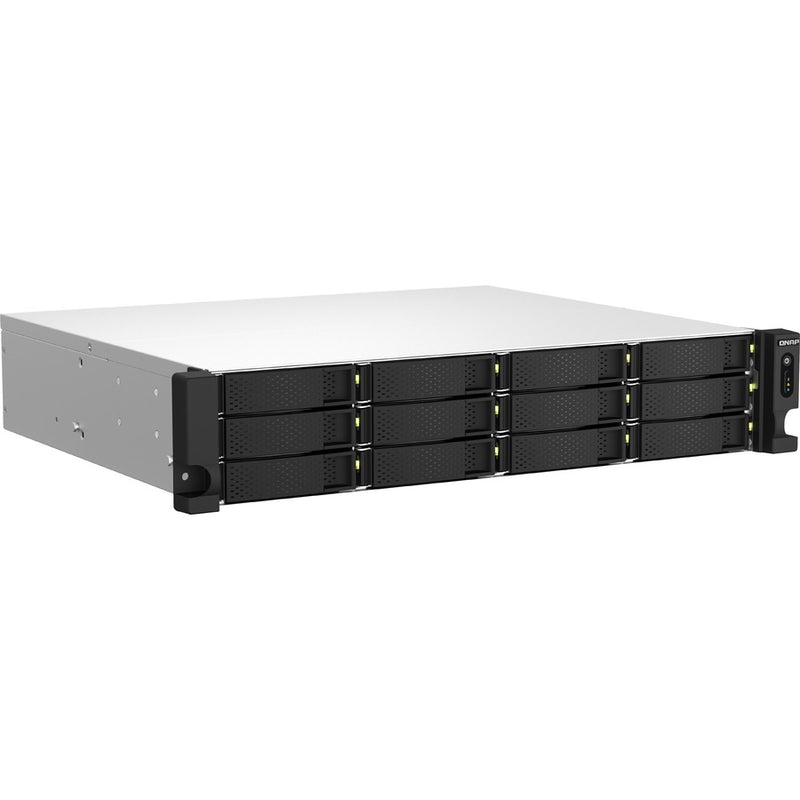 QNAP 2U 12-BAY NAS/ISCSI IP-SAN, INTEL CELERON 4C/4T (UP TO 2.7GHZ), 8GB RAM ON-