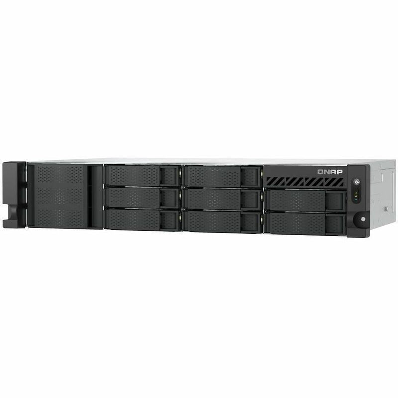 QNAP 2U 8-BAY SHORT DEPTH RACKMOUNT NAS/ISCSI IP-SAN. INTEL ATOM C5125 8C 2.8GHZ