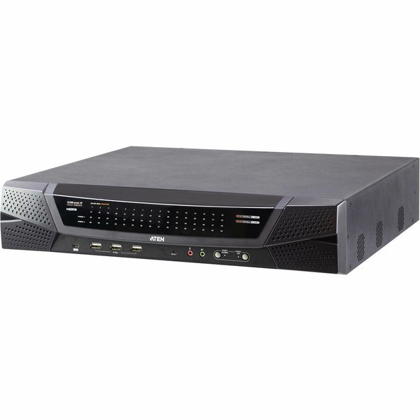 8 REMOTE & 1 LOCAL USER (SHARED), 64 PORT CAT5 FHD IP KVM WITH VIRTUAL MEDIA AND