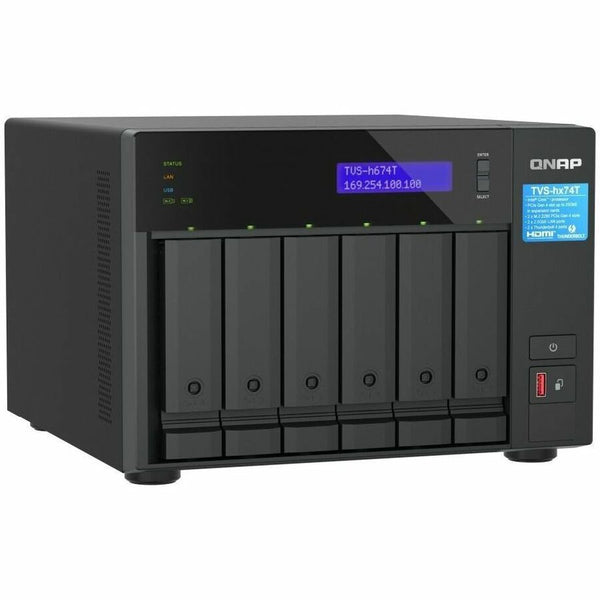 QNAP ULTRA-HIGH SPEED 6 BAY THUNDERBOLT 4 NAS. INTEL CORE I5 6-CORE/12-THREAD UP