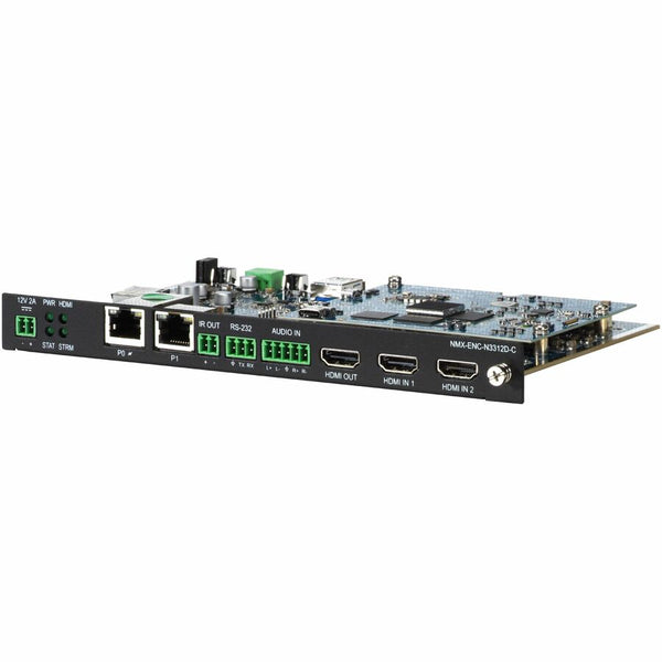 AMX 4K60 H.26x/Dante AV-H & H.26x Dual-Stream Encoder Card