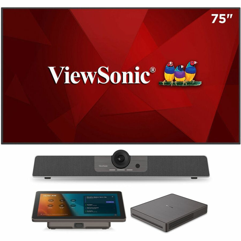 VIEWSONIC TEAMJOIN TRS10 WITH DISPLAY BUNDLE FOR MICROSOFT TEAMS ROOMS INCLUDES