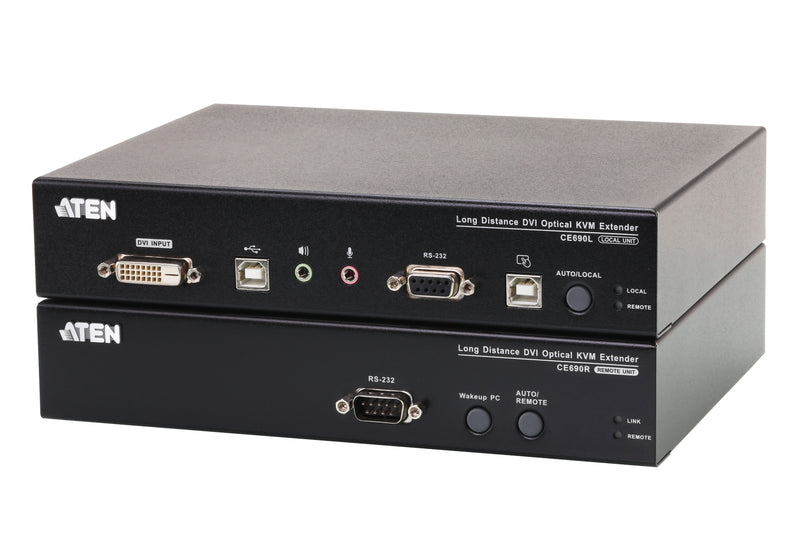 The Ce690 Is A Dvi Optical Kvm Extender That Overcomes The Length Restrictions O