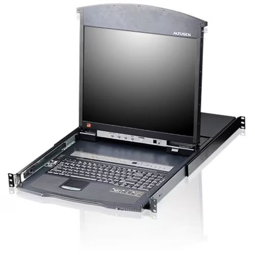 ATEN KL1516AM Dual Rail Rackmount LCD-TAA Compliant