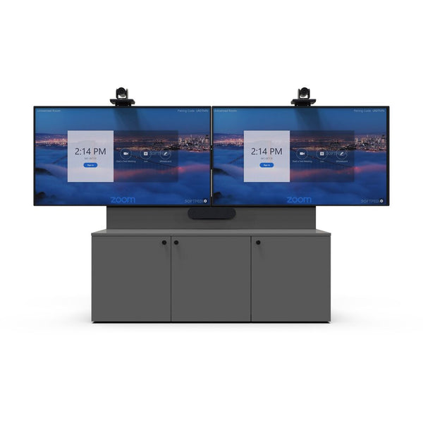 3-Bay Credenza Dual Displays