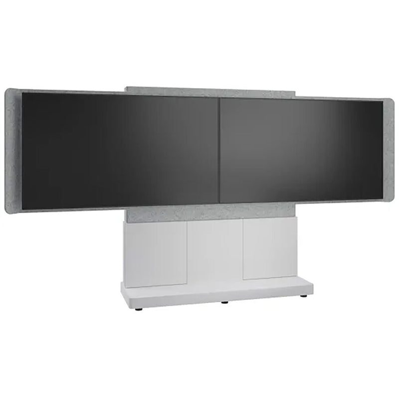 Middle Atlantic Forum Free-Standing 66" Dual Display Stand for 50-55" Displays FM-DS-6675FS-GD8W Middle Atlantic