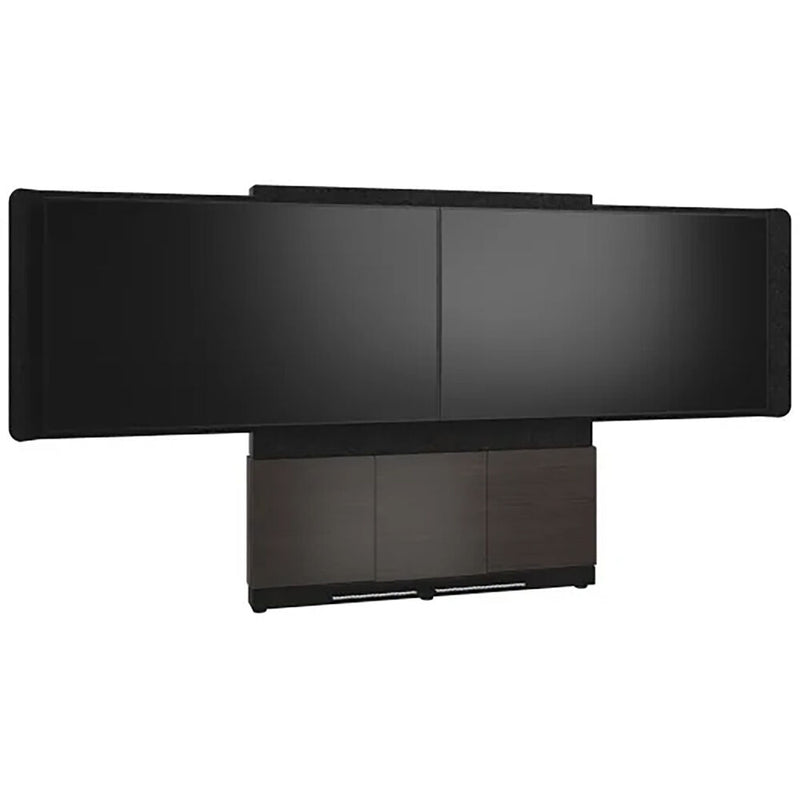 Middle Atlantic Forum Floor-to-Wall 66" Dual Display Stand for 50-55" Displays FM-DS-6675FW-GA3B Middle Atlantic