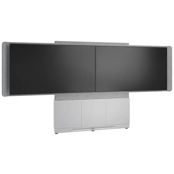 Middle Atlantic Forum Floor-to-Wall 66" Dual Display Stand for 50-55" Displays FM-DS-6675FW-GD8W Middle Atlantic