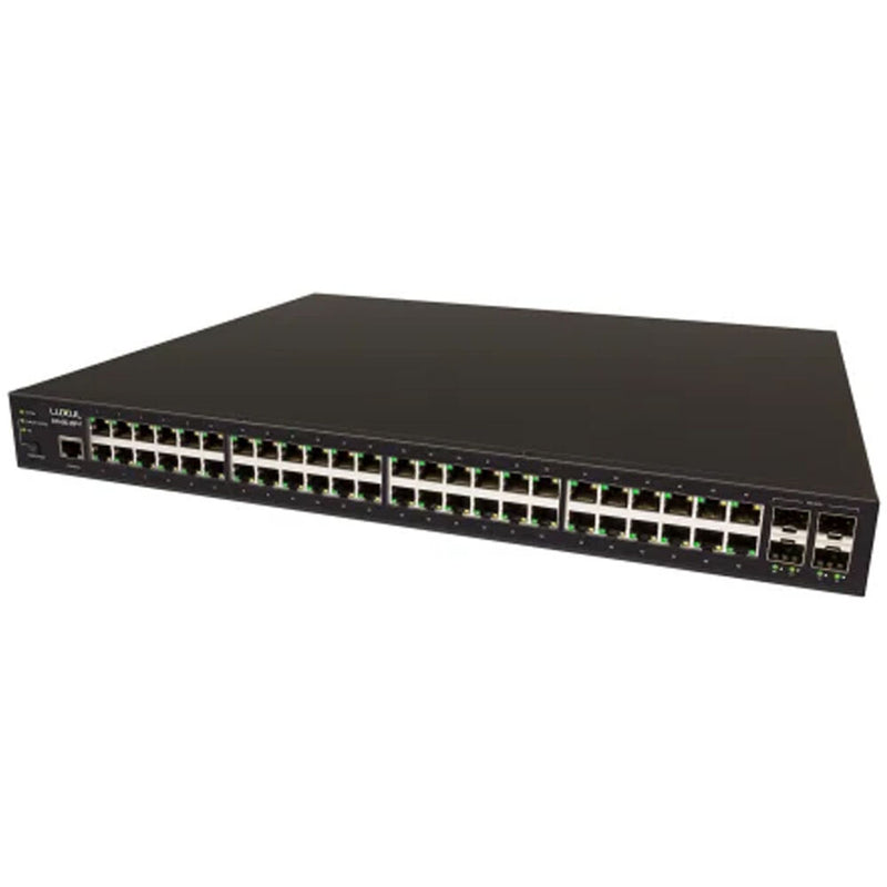 48-Port Gb PoE+ L2 L3 Managed Switch with 4 SFP+, US Power Cord