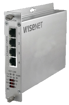 Wisenet 4 Channel Ethernet over UTP Extender With Pass-Through PoE